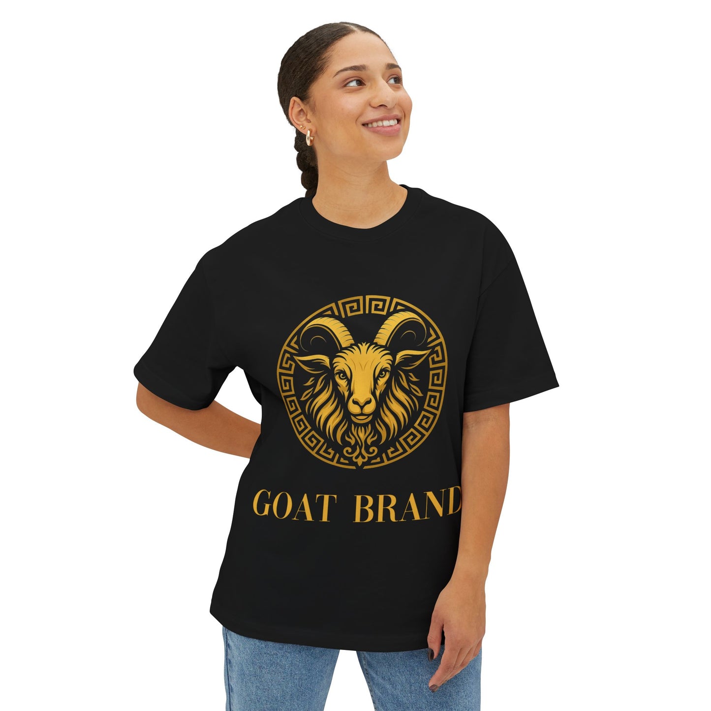Golden Goat - Unisex Oversized Goat Tee
