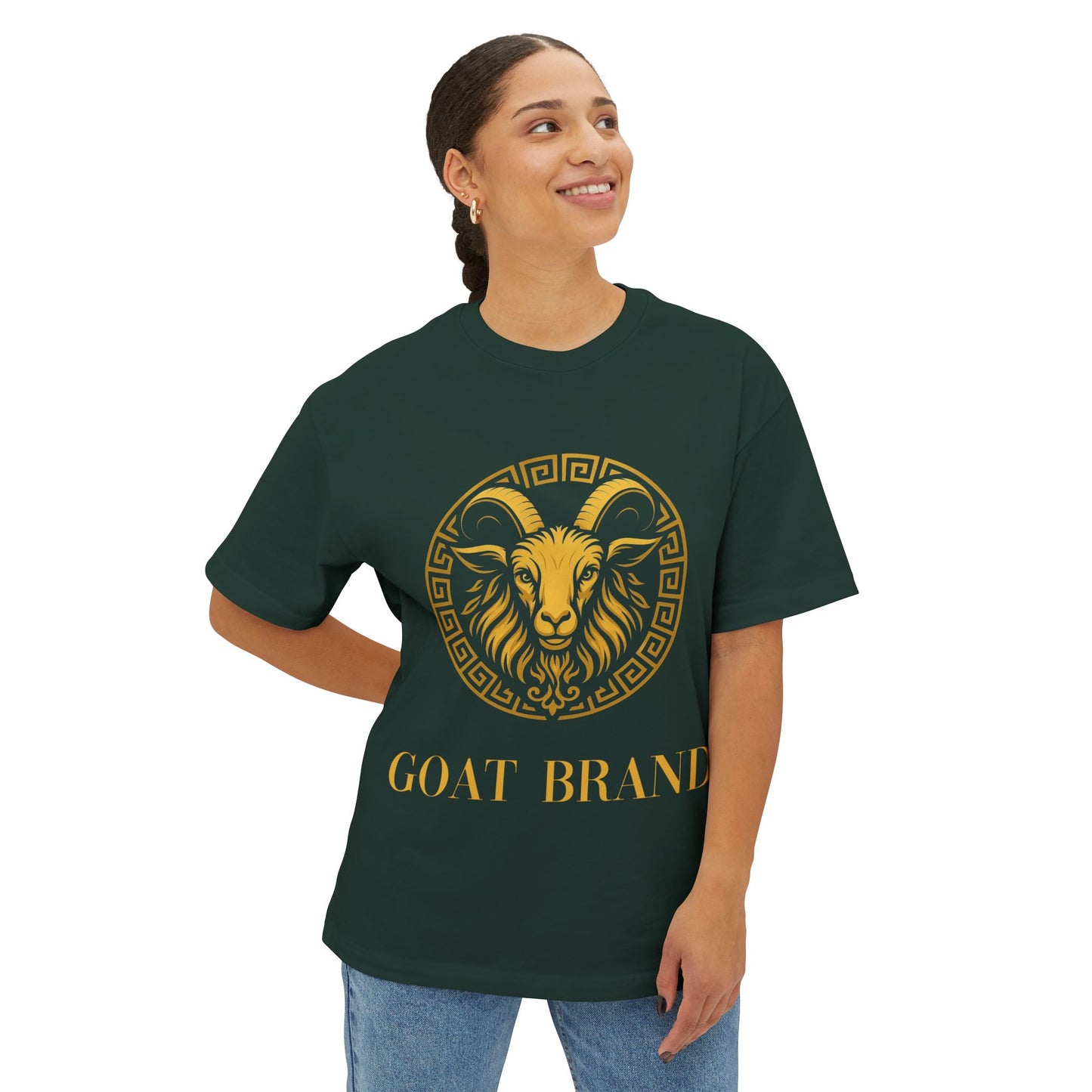 Golden Goat - Unisex Oversized Goat Tee