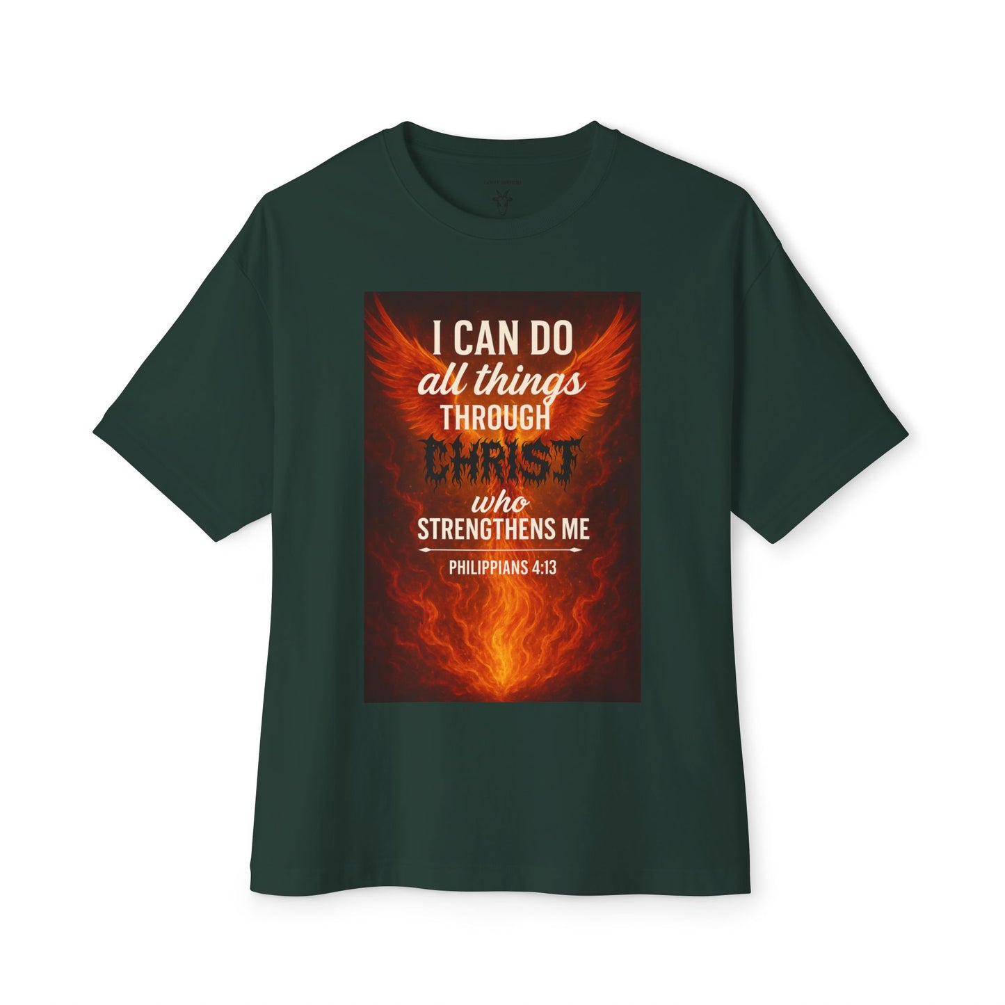 Phoenix 4:13 - Unisex Oversized Goat Tee