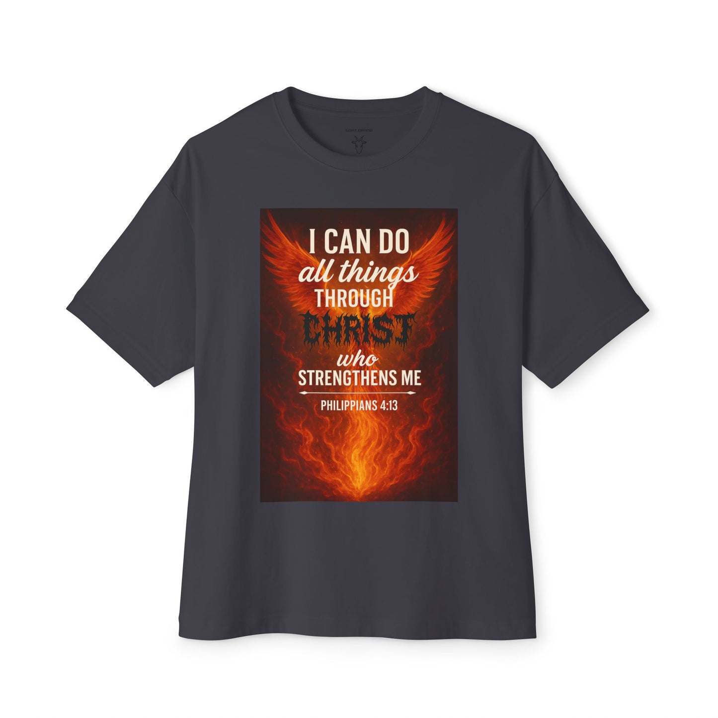 Phoenix 4:13 - Unisex Oversized Goat Tee