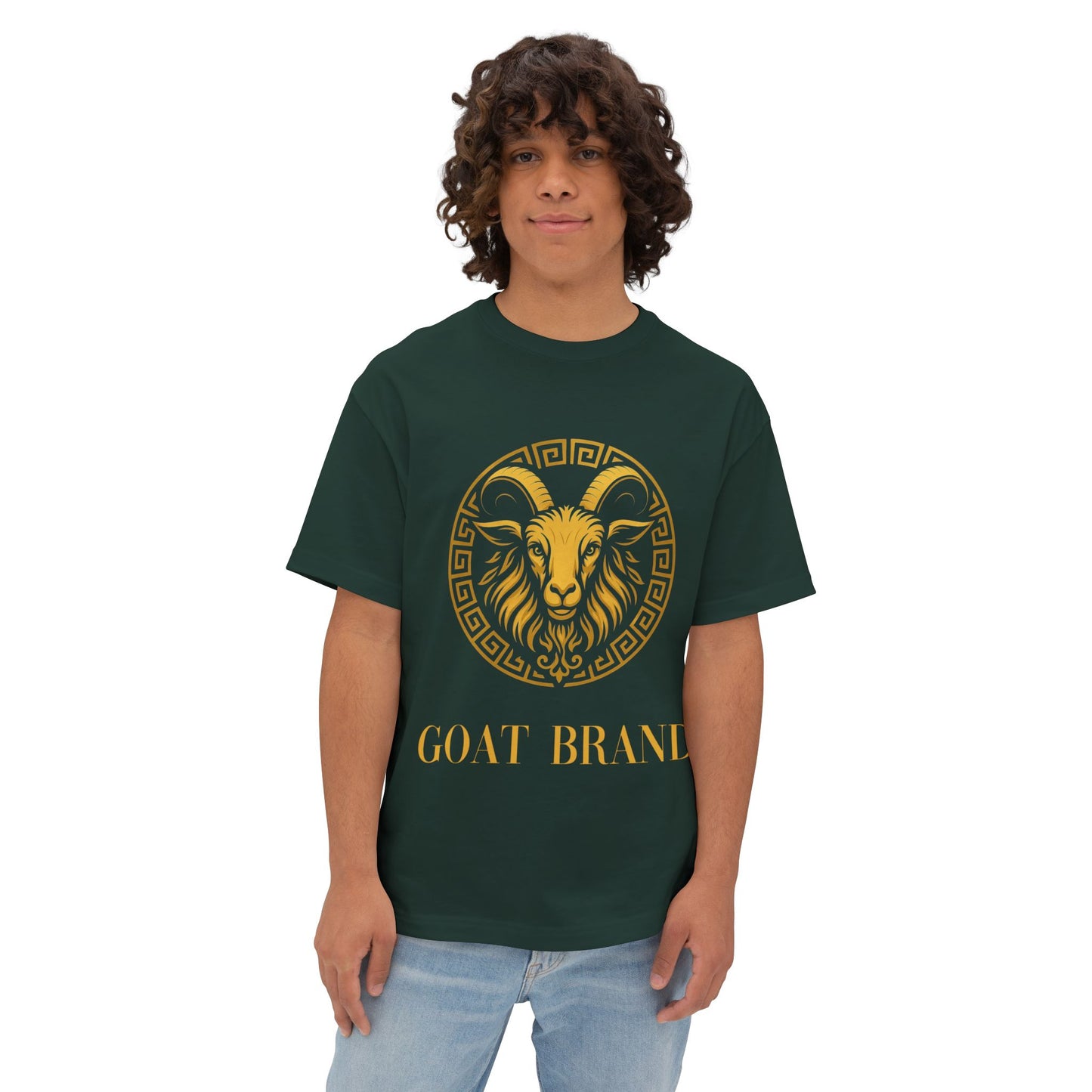 Golden Goat - Unisex Oversized Goat Tee