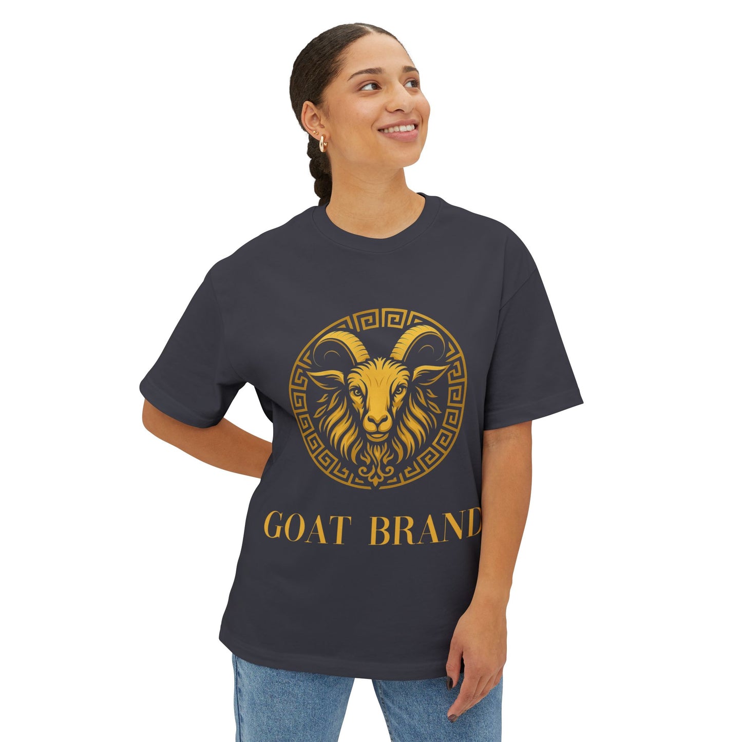 Golden Goat - Unisex Oversized Goat Tee