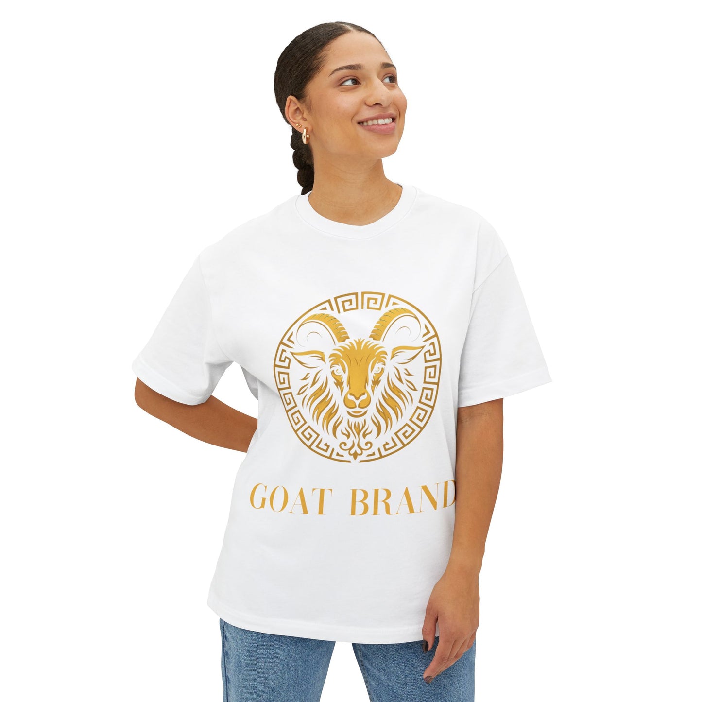 Golden Goat - Unisex Oversized Goat Tee
