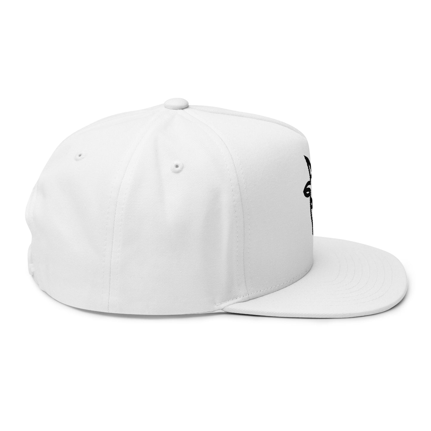 Stylish Goat Embroidered Flat Bill Cap, Casual Fashion Hat, Gifts for Animal Lovers, Cool Streetwear, Summer Accessories
