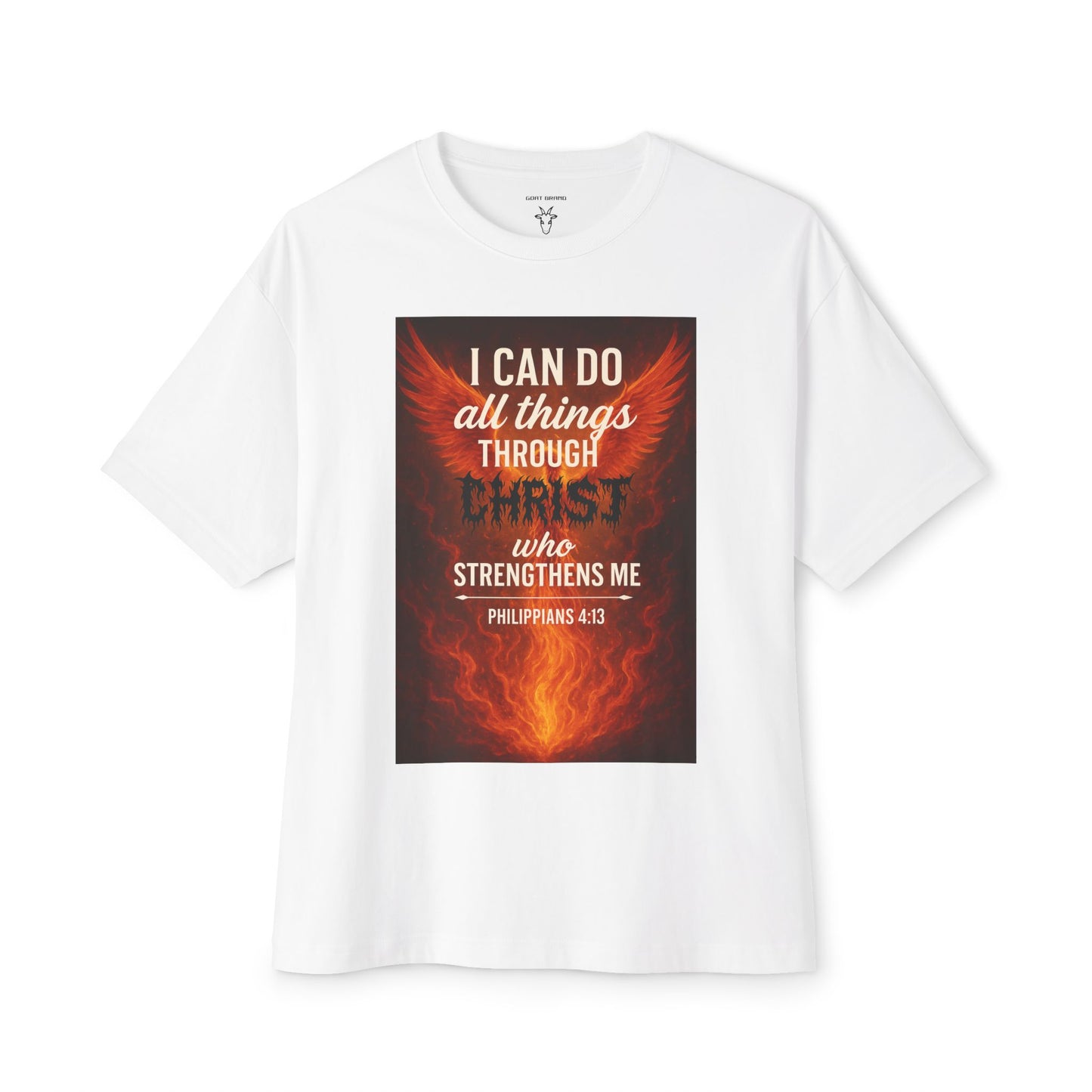 Phoenix 4:13 - Unisex Oversized Goat Tee
