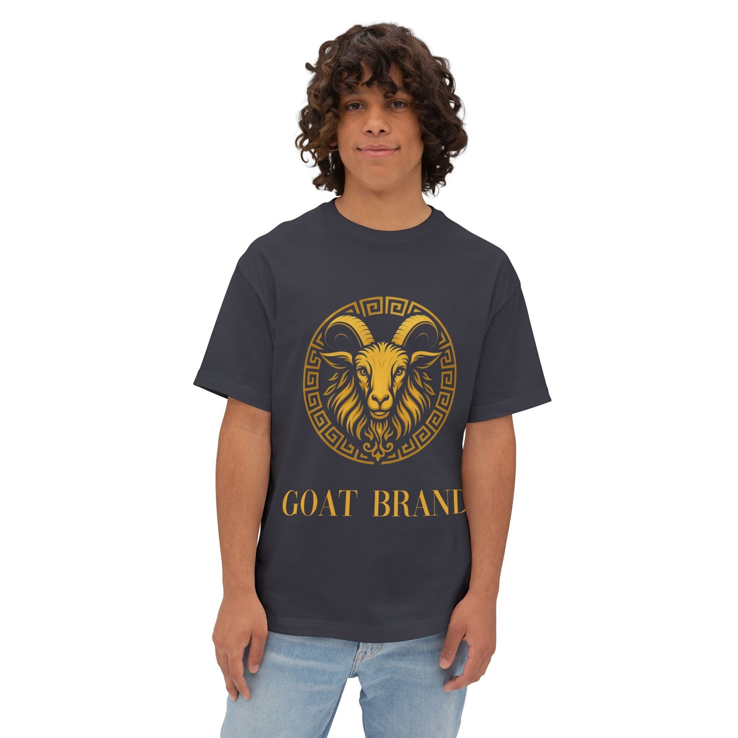 Golden Goat - Unisex Oversized Goat Tee