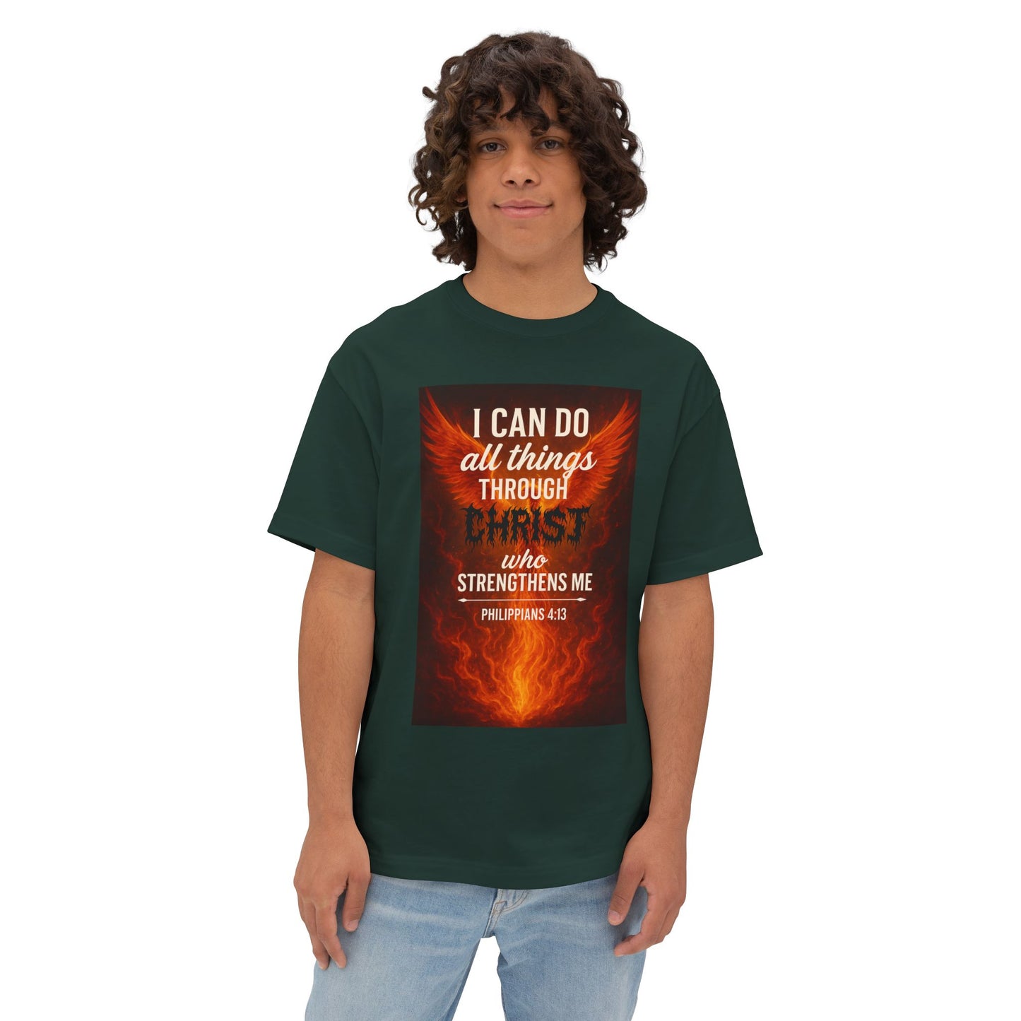 Phoenix 4:13  - Unisex Oversized Goat Tee